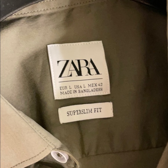 ZARA MENS SUPERSLIM FIT. BUTTON UP. LARGE - Picture 3 of 4